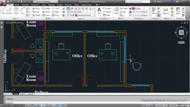 AutoCAD 2012 Introduction Training-1303 Leveraging blocks смотреть онлайн