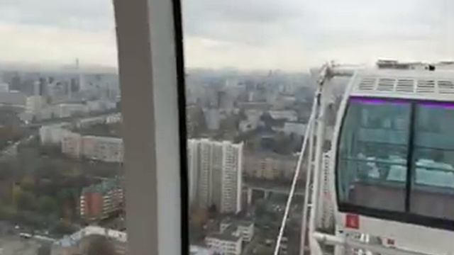 Колесо обозрения "Солнце Москвы", 140 м. макс. высота, 18 мин. вращения колеса смотреть онлайн