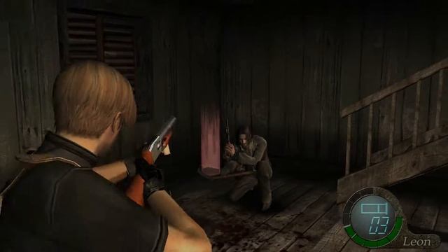 Resident Evil 4 Remastered - Cabin Fight + Luis kills Leon Death Scene (1080p 60FPS) смотреть онлайн
