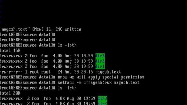 linux file permission by freesource technology (read,write,executive,acl,suid,sgid,stickybit ) смотреть онлайн