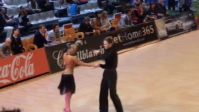 WDSF Cambrils - Youth Latin - semi-final - Filipp Zholudev & Ekaterina Kotik - rumba смотреть онлайн