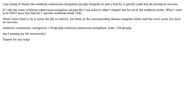 Drupal: How to properly name tpl file for webform-submission-navigation.tpl.php? смотреть онлайн