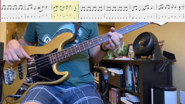 Shake a Leg by AC/DC Isolated Bass Cover with Tab смотреть онлайн