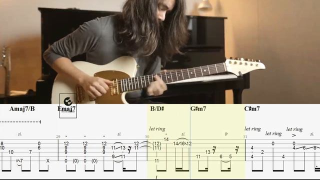 After The Love Has Gone - Mateus Asato (Earth,Wind & Fire) Guitar TAB смотреть онлайн