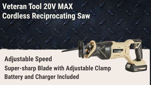 Veteran Tool 20V MAX Cordless Reciprocating Saw смотреть онлайн
