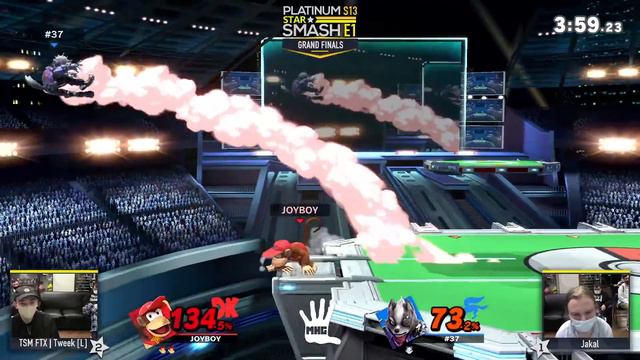 PSS S13 GRAND FINALS - Jakal (Wolf) Vs. Tweek (Diddy Kong) SSBU Ultimate Tournament смотреть онлайн