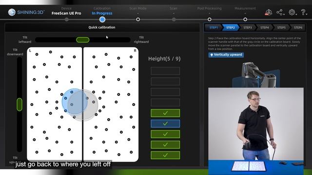 FreeScan UE Pro Calibration