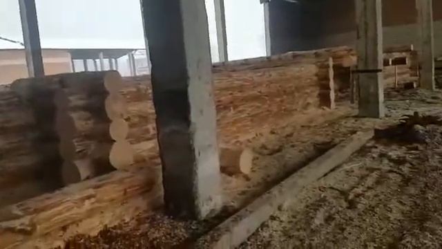 Сруб 9 на 7 "в чашу" + терраса 5 на 5 "под скобель" смотреть онлайн