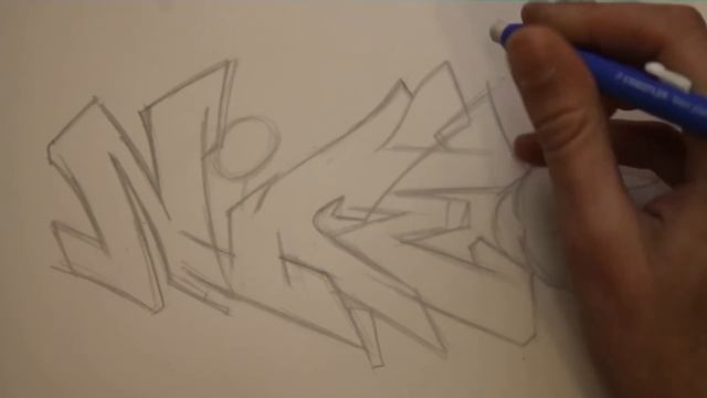 How to draw graffiti letters nice step by step смотреть онлайн