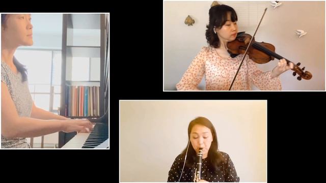 Darius Milhaud Suite op.157b for violin, clarinet and piano, 1st mvt. смотреть онлайн