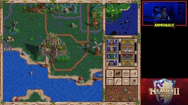 Прохождение Heroes of Might and Magic II - Часть 6. Defender [Кампания за Роланда] смотреть онлайн