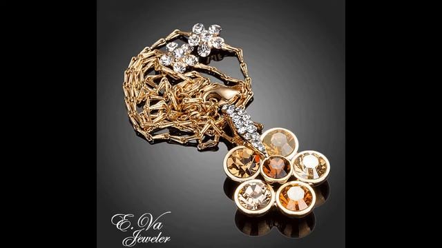 Ювелирные украшения. Кулон Кетрин. Горный хрусталь. Кристалл SWAROVSKI. смотреть онлайн