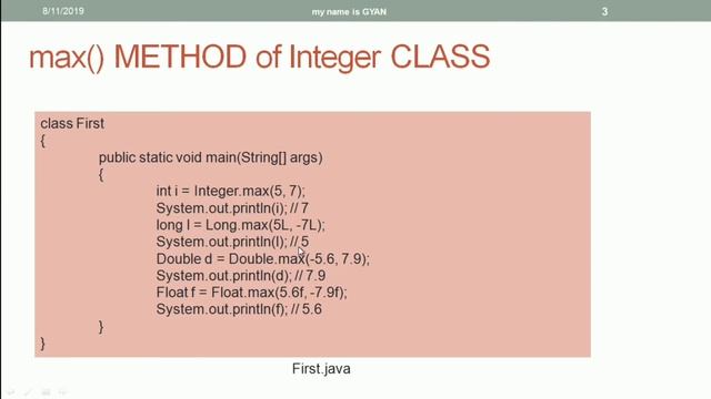 Wrapper Classes in Java | #46 | max() Method of Integer, Long, Float and Double Wrapper Classes смотреть онлайн