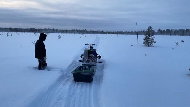 Мотобуксировщик с лыжным модулем/ Гусеница 2828*500 смотреть онлайн