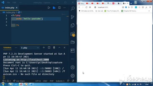 Launch Server With Custom Port | PHP | HOW To ? - 2021 смотреть онлайн