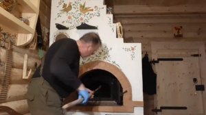 Готовим рульку в русской печи