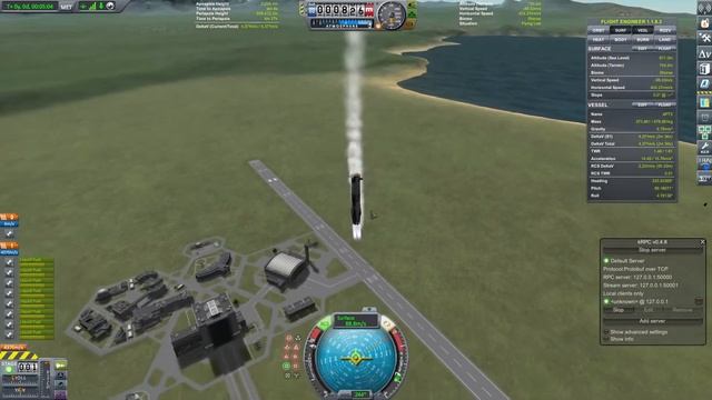 KSP Autonomous Falcon 9 Booster Landing Test with KRPC - Python смотреть онлайн