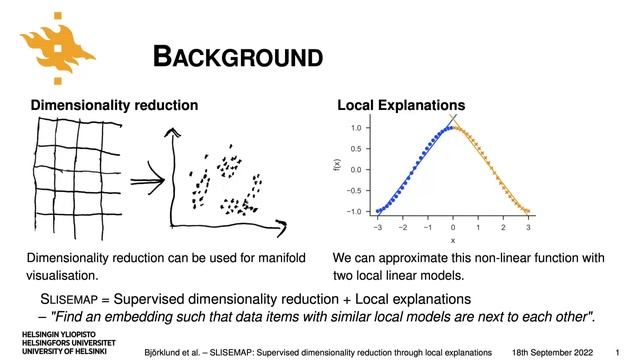 SLISEMAP: Python library for combining dimensionality reduction with local explanations смотреть онлайн
