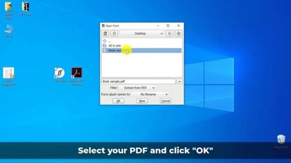How to extract embedded fonts from PDF document | Create font from PDF FontForge | Aakash Asswani