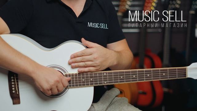 АКУСТИЧЕСКАЯ ГИТАРА ACOUSTIC GUITAR ALICANTE FOLK WHITE