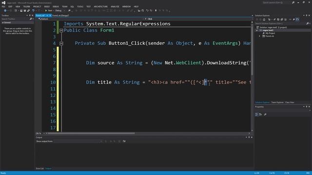 VB.Net Tutorial 2 - Regex смотреть онлайн