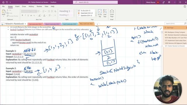 Flatten Nested List Iterator | Leetcode 341 | Stack | Iterator | Medium смотреть онлайн