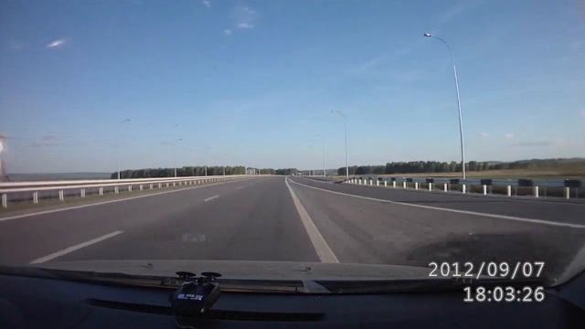Встречка на автомагистрали Кузбасс, работа ESP. смотреть онлайн