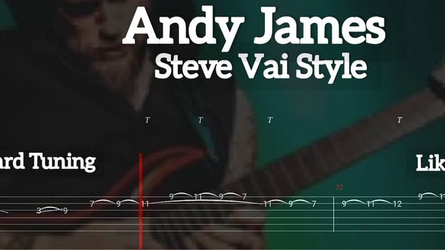 Andy James - Steve Vai Style ( Tab Guitar ) смотреть онлайн