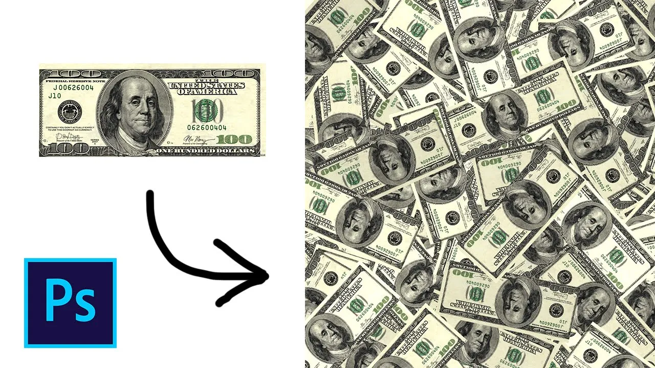 Как закрасить фон случайно повторяющимся объектом в фотошопе смотреть онлайн