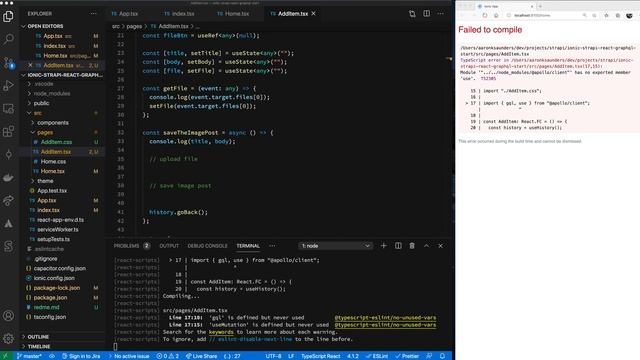 Ionic React JS - [EXTRA] Quick Intro to StrapiJS As Headless CMS for Mobile App Using GraphQL смотреть онлайн