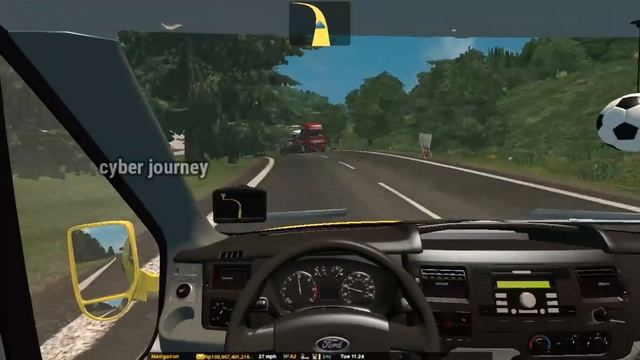 ?Ford Transit ?ets2 [1.31-1.32] driving | ?ets2 gameplay ||cyber journey смотреть онлайн