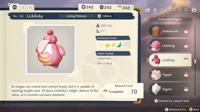 Pokémon Legends Arceus - Full Pokédex Complete