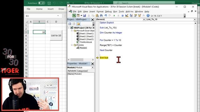 (5/30) Excel VBA Absolute Beginner Course (30 For 30) смотреть онлайн