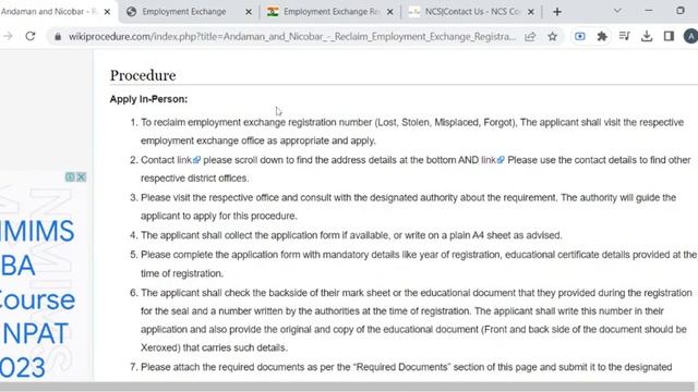 Andaman and Nicobar - Reclaim Employment Exchange Registration Number (Lost/Stolen/Misplaced/Forgot смотреть онлайн