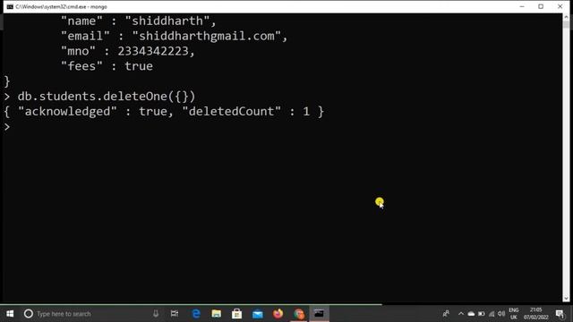 MongoDB Tutorial #7 - CRUD Operations, Delete Documents and Data in MongoDB in Hindi смотреть онлайн