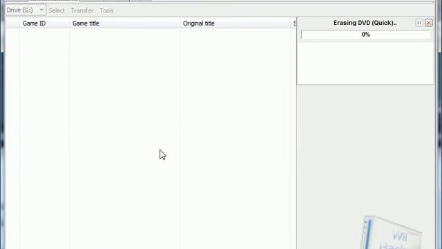 Erase a DVD-RW with Wii Backup Manager. смотреть онлайн