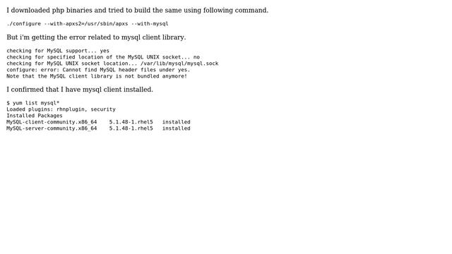 Unix & Linux: Problem with configure and build php 5.2 on redhat 5 (2 Solutions!!) смотреть онлайн