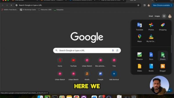 Selenium in Google Colab; Simple Selenium Project in Python | Create Graph in google sheets