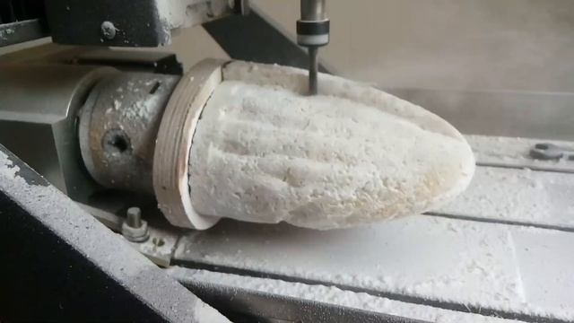Соляной светильник. Фрезеровка по каменной соли смотреть онлайн