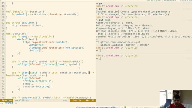 Working on a Rust wrapper library for the IEX API смотреть онлайн