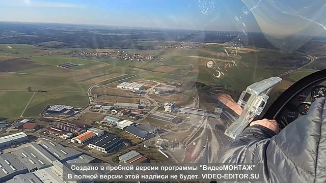 Полет над г.Эльванген, земля БаденВюртемберг смотреть онлайн