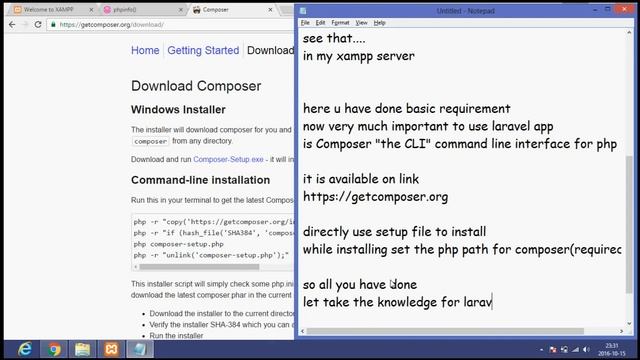 what things should we need to create laravel app PART1 смотреть онлайн