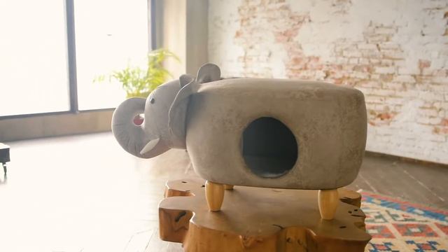 Домик-пуфик Слон АП - большой счастливый домик от Puffiture смотреть онлайн