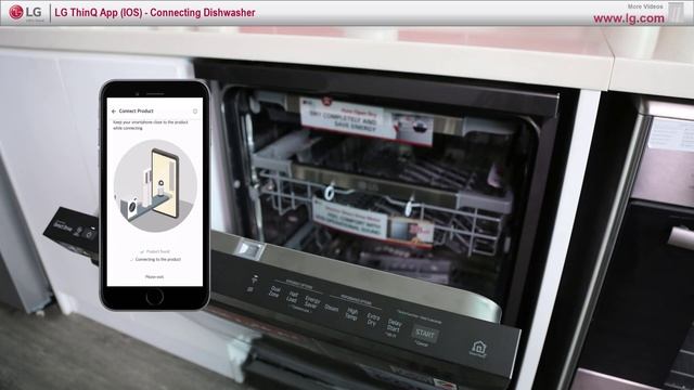 [LG Thinq App (IOS)] - Connecting Dishwasher смотреть онлайн