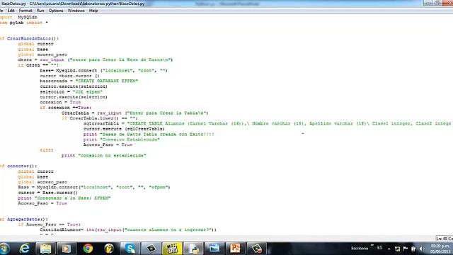 mysql conexion python смотреть онлайн