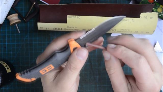 как наточить серрейторное лезвие без специальных надфилей смотреть онлайн