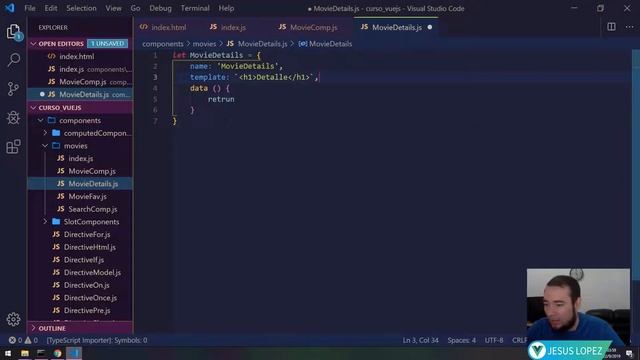✅33 Ruta y Componente Detalle Película ? Curso Vue JS 2019 | curso vue.js GRATIS смотреть онлайн