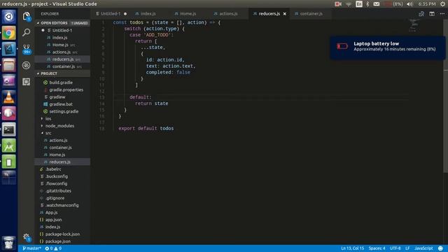 React-Native tutorial #37 Redux with simple example смотреть онлайн