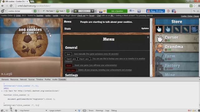 Cookie Clicker Hack- Auto Clicker- Working (v1.0383) смотреть онлайн