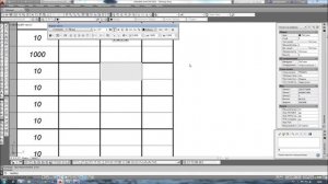 Таблица в Автокаде